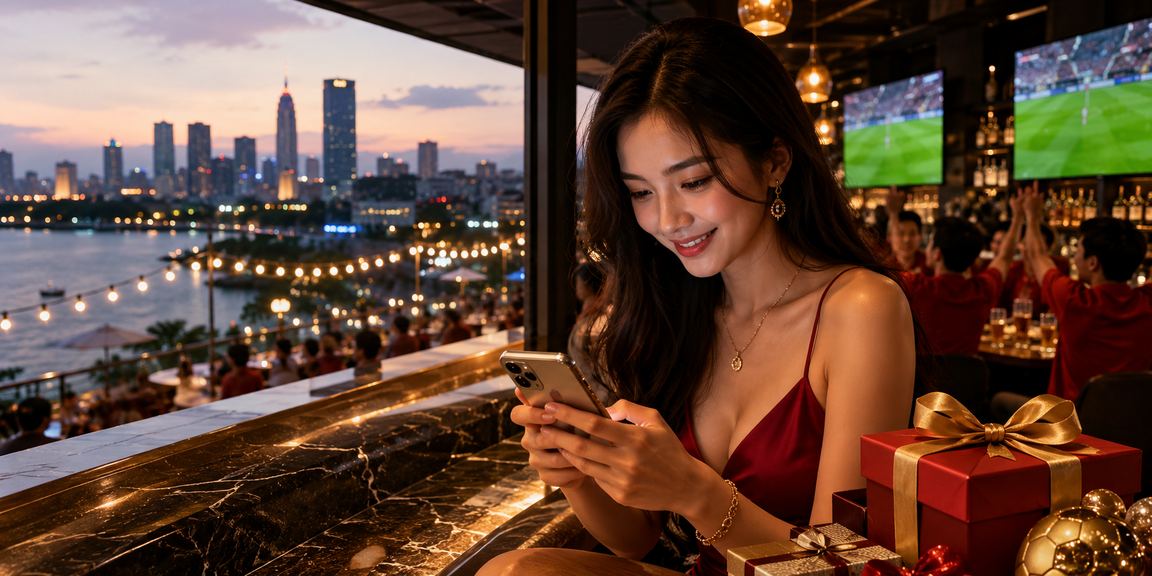 Người chơi casino trên điện thoại tại bãi biển Hà Nội